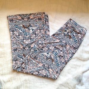 Tribal Pattern Wide Leg Soft Pants Forever 21